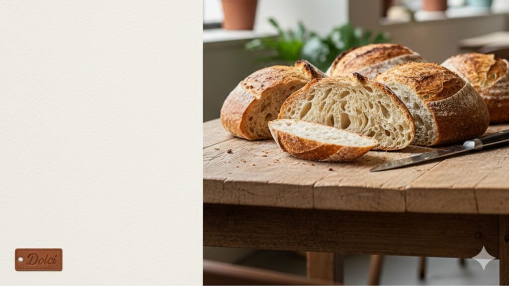Fresh sourdough bread served for breakfast in Bangalore homes and cafés